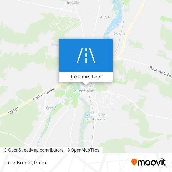 Rue Brunel map
