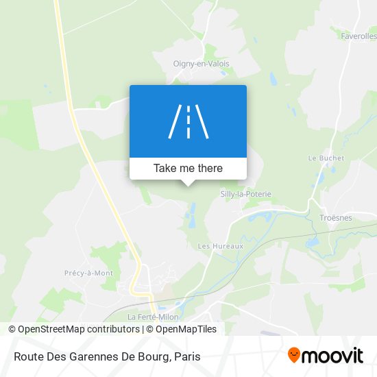 Route Des Garennes De Bourg map