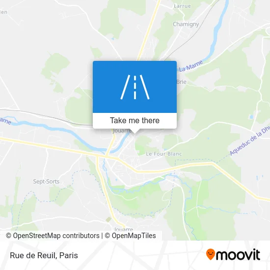 Mapa Rue de Reuil