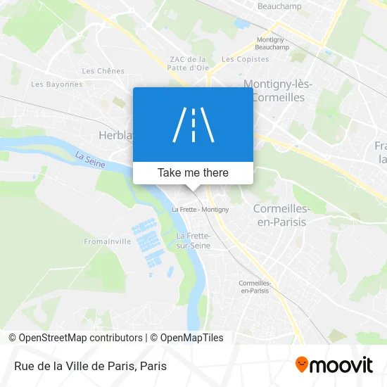 Rue de la Ville de Paris map