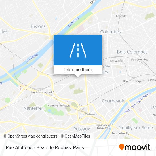 Rue Alphonse Beau de Rochas map
