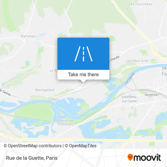 Rue de la Guette map