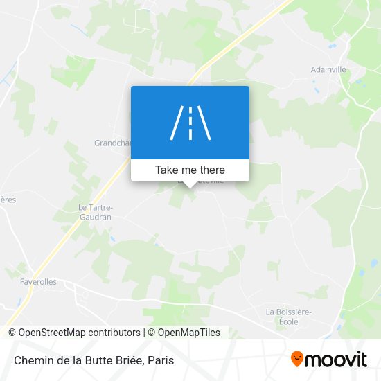 Chemin de la Butte Briée map