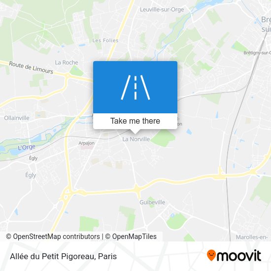 Allée du Petit Pigoreau map