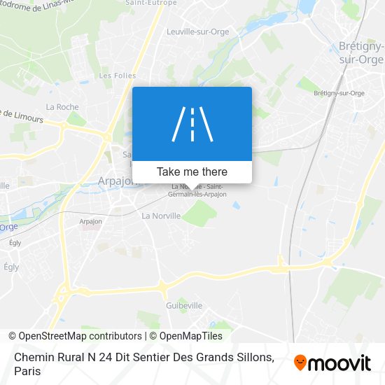 Chemin Rural N 24 Dit Sentier Des Grands Sillons map