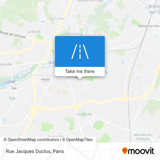 Rue Jacques Duclos map