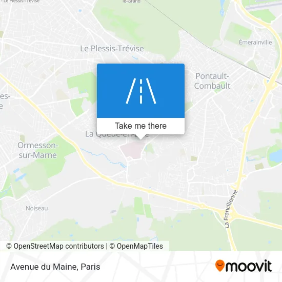 Avenue du Maine map