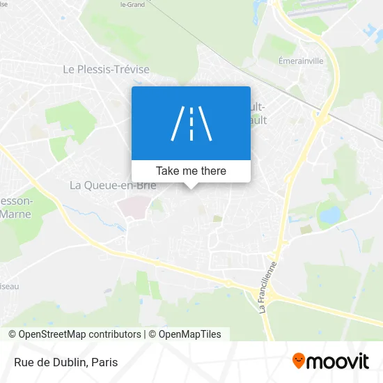 Rue de Dublin map
