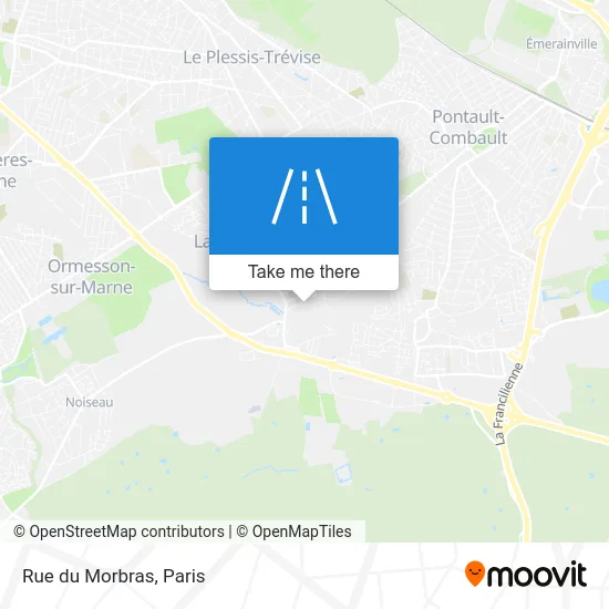 Rue du Morbras map