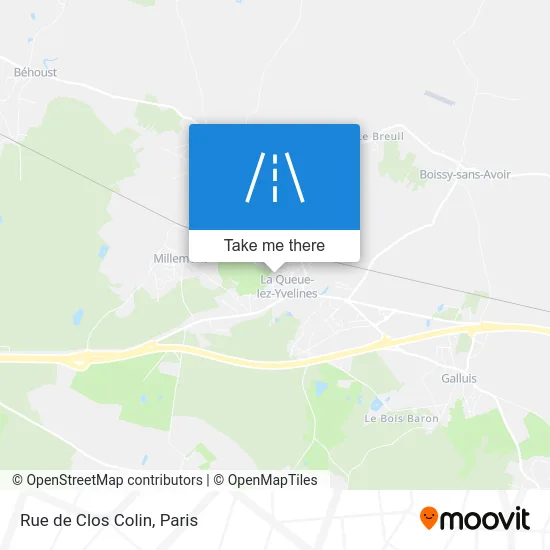 Rue de Clos Colin map