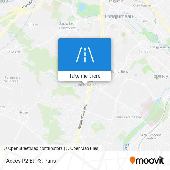 Mapa Accès P2 Et P3