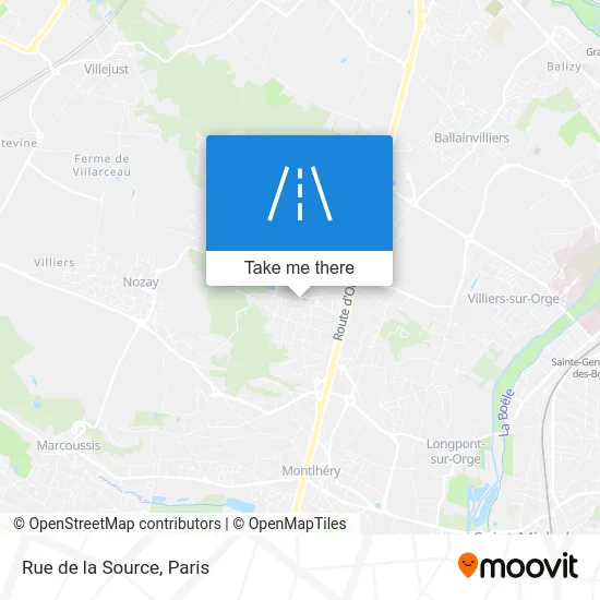 Mapa Rue de la Source