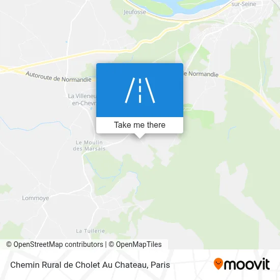 Chemin Rural de Cholet Au Chateau map