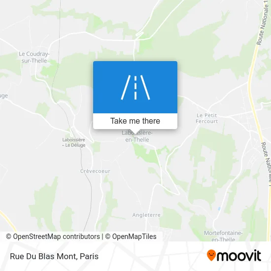 Rue Du Blas Mont map