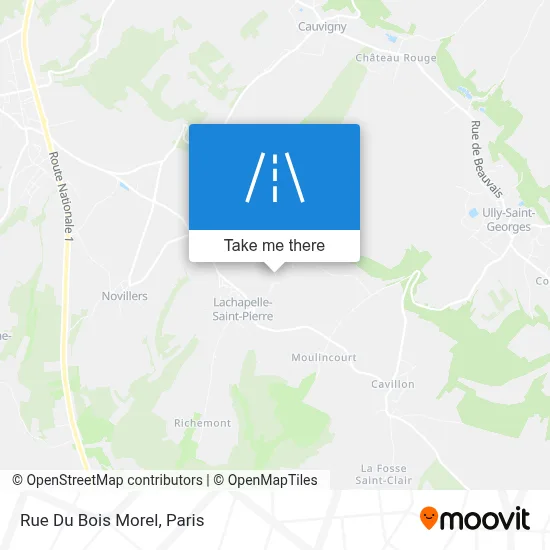 Rue Du Bois Morel map