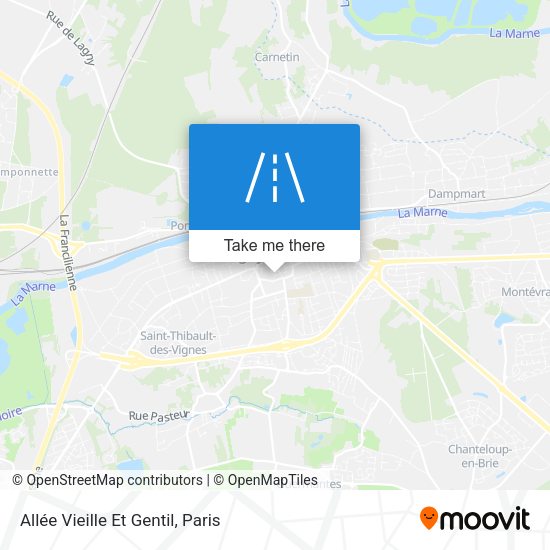 Allée Vieille Et Gentil map