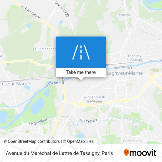 Avenue du Maréchal de Lattre de Tassigny map