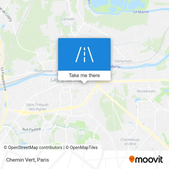 Chemin Vert map