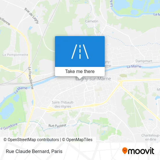 Rue Claude Bernard map