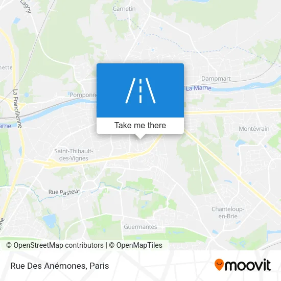 Rue Des Anémones map