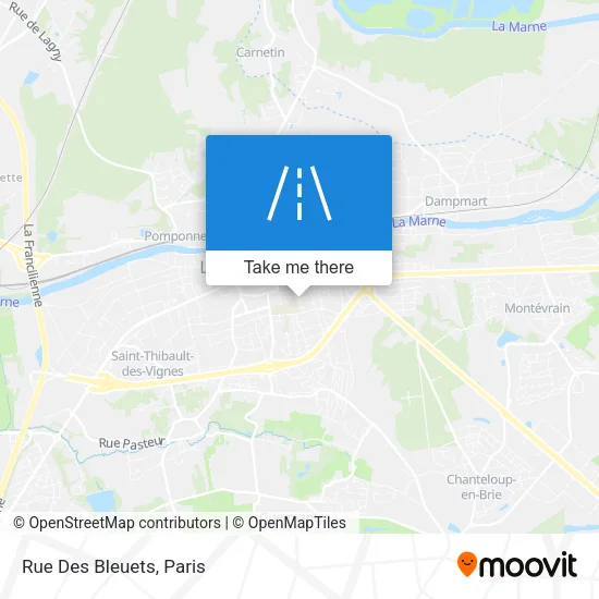 Rue Des Bleuets map