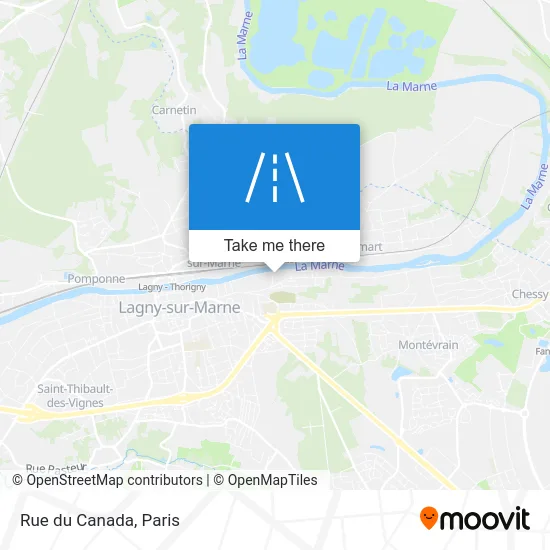 Rue du Canada map