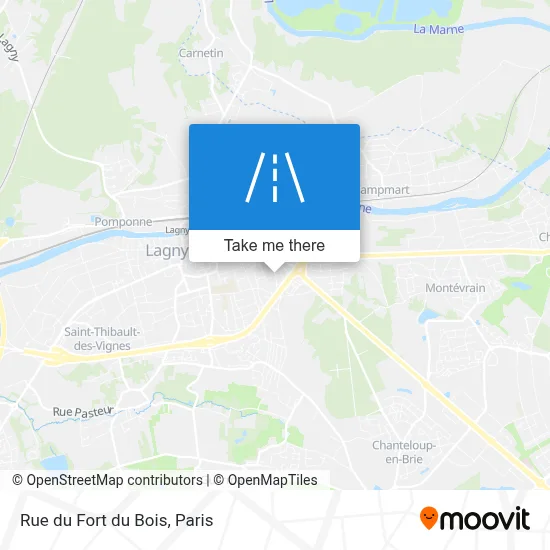 Rue du Fort du Bois map