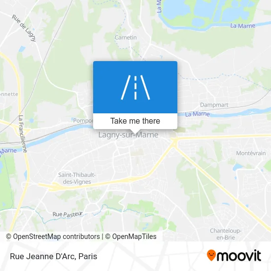 Rue Jeanne D'Arc map