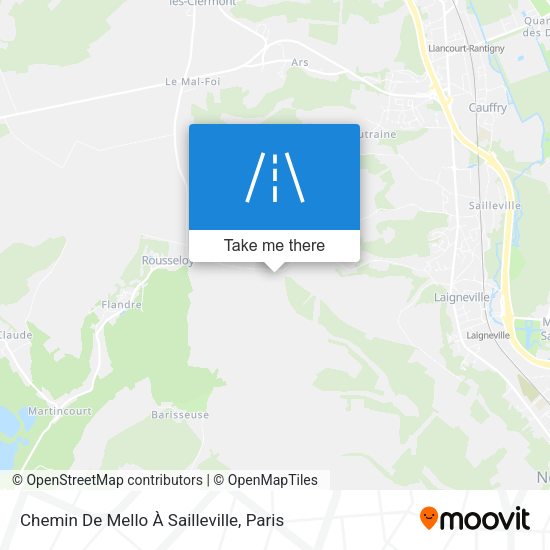 Chemin De Mello À Sailleville map