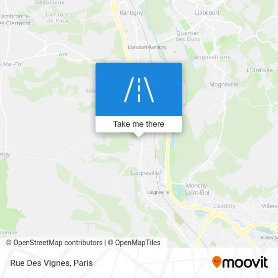 Rue Des Vignes map