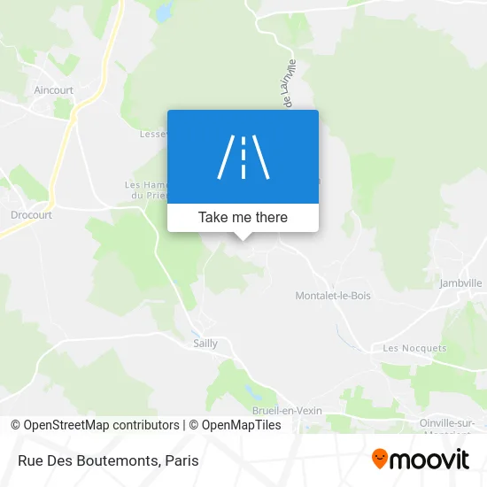 Rue Des Boutemonts map