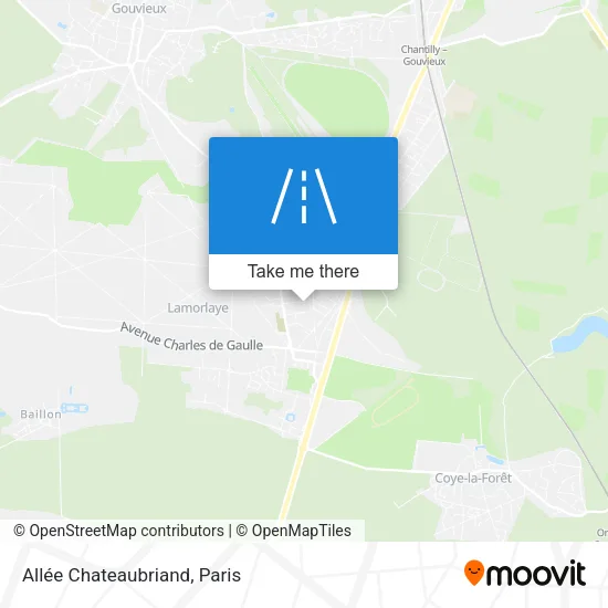 Mapa Allée Chateaubriand