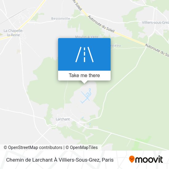 Chemin De Larchant À Villiers-Sous-Grez map