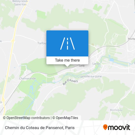 Chemin du Coteau de Pansenot map