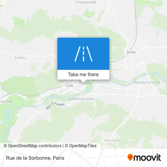 Rue de la Sorbonne map