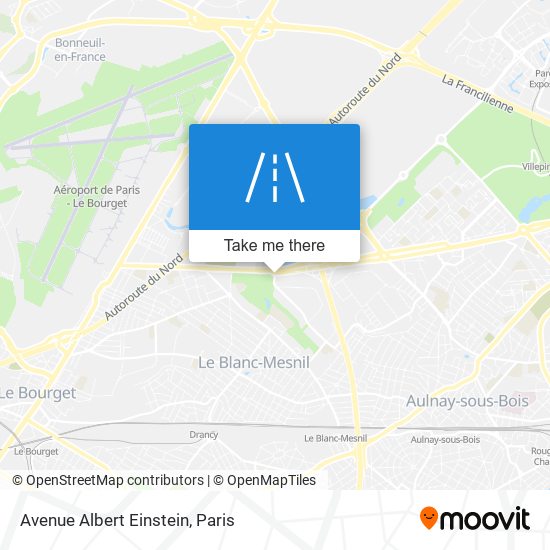 Mapa Avenue Albert Einstein