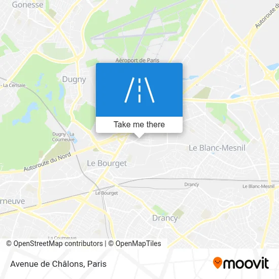 Avenue de Châlons map