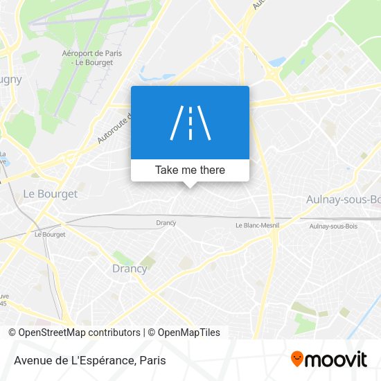 Avenue de L'Espérance map