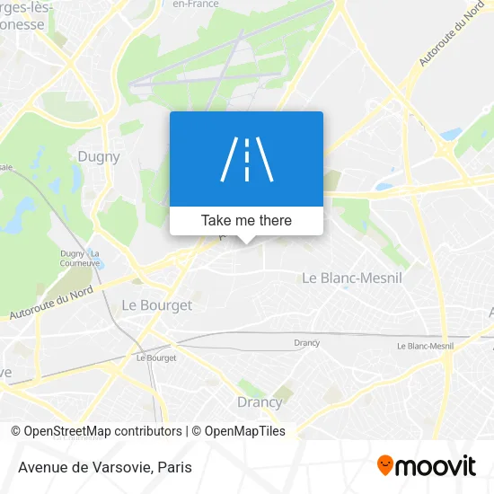 Avenue de Varsovie map