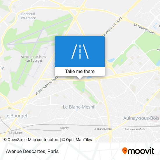 Mapa Avenue Descartes