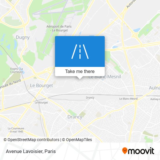 Mapa Avenue Lavoisier