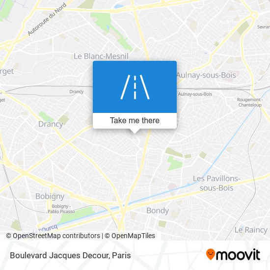 Mapa Boulevard Jacques Decour