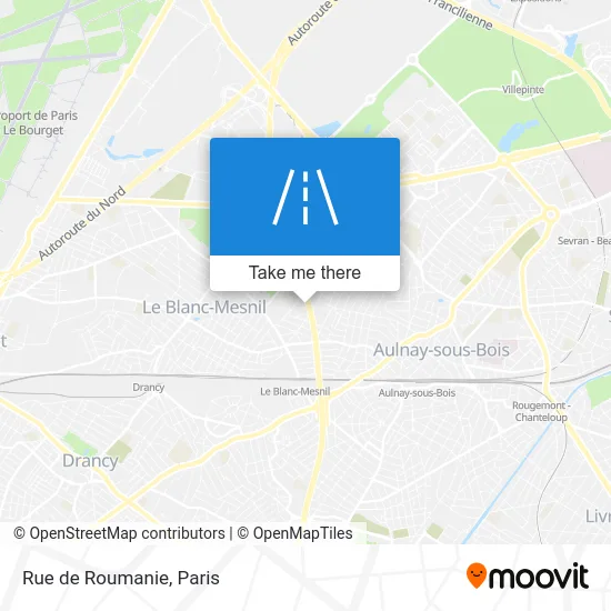 Rue de Roumanie map