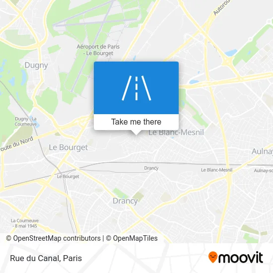 Rue du Canal map