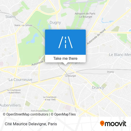 Cité Maurice Delavigne map
