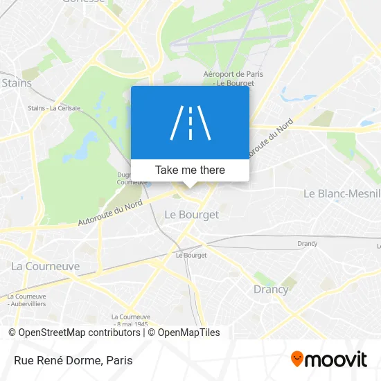 Rue René Dorme map
