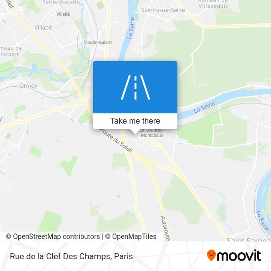 Rue de la Clef Des Champs map