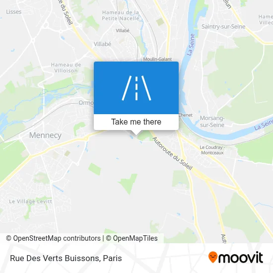 Rue Des Verts Buissons map