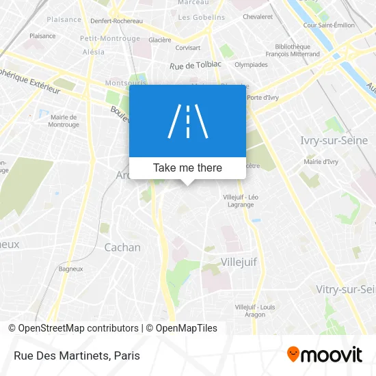 Rue Des Martinets map