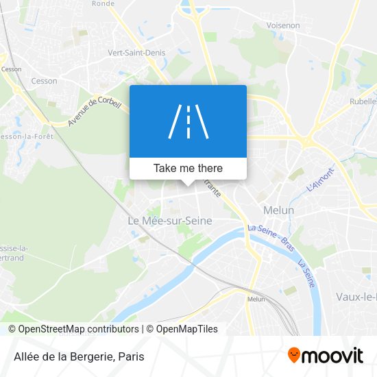 Allée de la Bergerie map